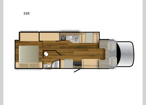 Floorplan - 2025 Rebel 35R Motor Home Super C - Diesel