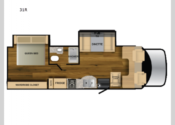 Floorplan - 2025 Rebel 31R Motor Home Super C - Diesel