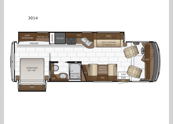 Floorplan - 2023 Bay Star 3014 Motor Home Class A