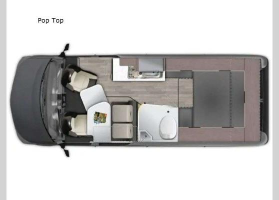 Floorplan - 2025 Westfalia Wave Pop Top Motor Home Class B