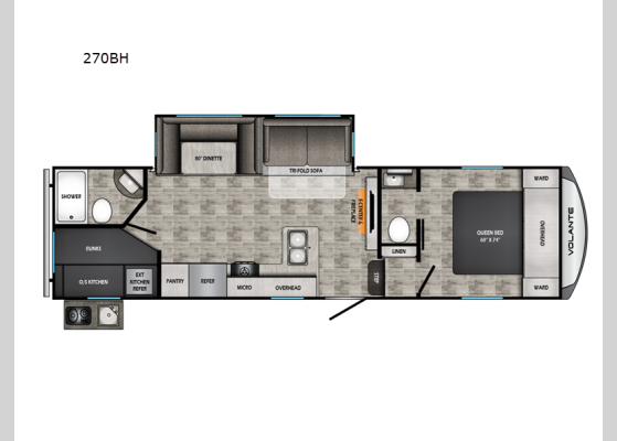 Floorplan - 2024 Volante 270BH Fifth Wheel