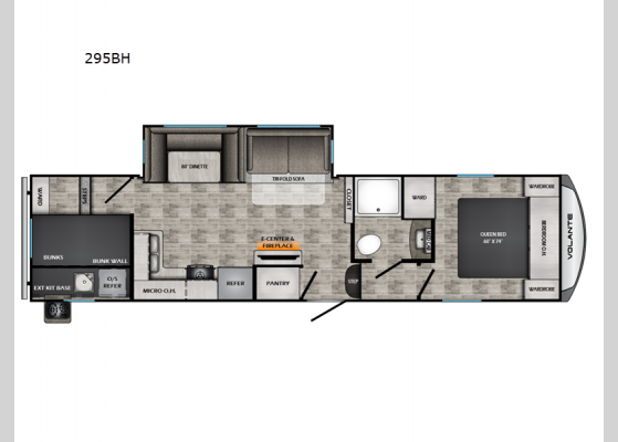 Floorplan - 2024 Volante 295BH Fifth Wheel