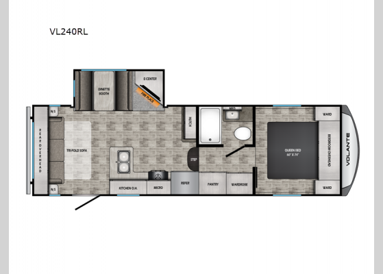 Floorplan - 2025 Volante VL240RL Fifth Wheel