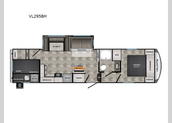 Floorplan - 2025 Volante VL295BH Fifth Wheel