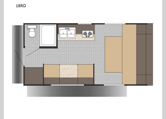 Floorplan - 2025 Sun Lite 18RD Travel Trailer