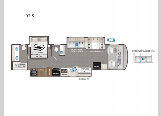 Floorplan - 2024 Palazzo 37.5 Motor Home Class A - Diesel