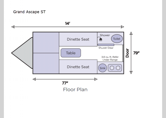 Floorplan - 2025 Ascape Grand Ascape ST Travel Trailer