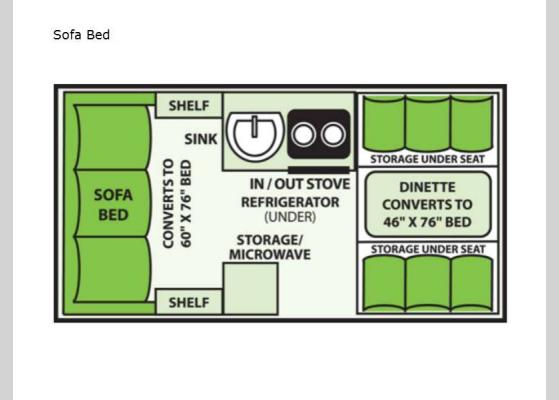 Floorplan - 2025 Classic Sofa Bed A-Frames