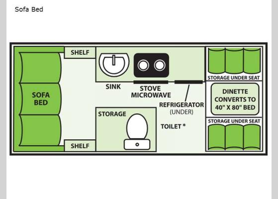 Floorplan - 2025 Expedition Sofa Bed A-Frames