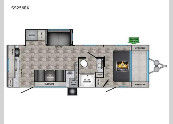 Floorplan - 2024 Sunset Trail SS256RK Travel Trailer