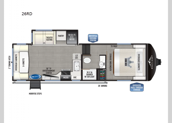 Floorplan - 2025 Tandara 26RD Fifth Wheel