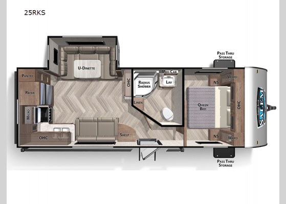 Floorplan - 2023 Salem 25RKS Travel Trailer