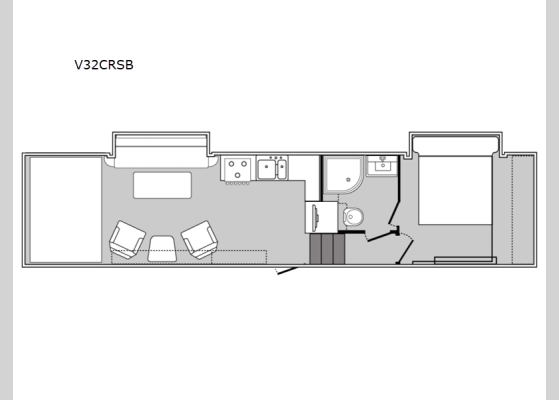 Floorplan - 2025 Vortex V32CRSB Toy Hauler Fifth Wheel