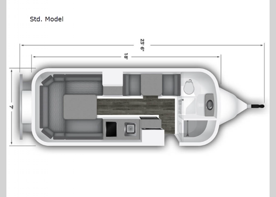 Floorplan - 2025 Legacy Elite ll Std. Model Travel Trailer