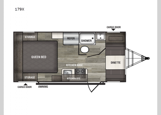 Floorplan - 2024 Xplorer 179X Travel Trailer