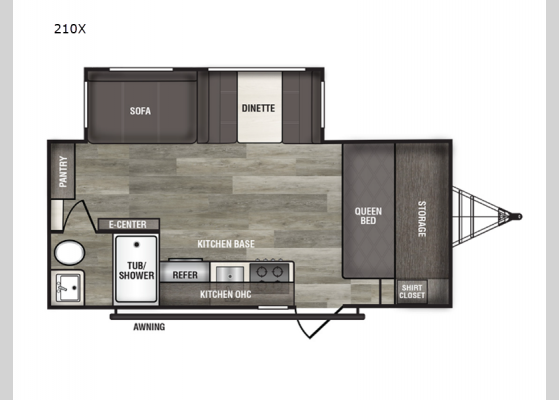 Floorplan - 2024 Xplorer 210X Travel Trailer