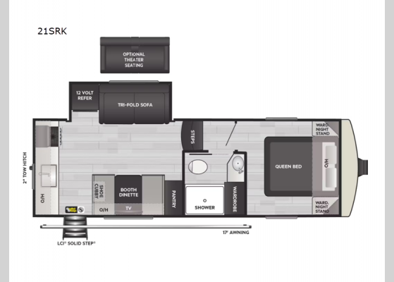 Floorplan - 2025 Arcadia Select 21SRK Fifth Wheel