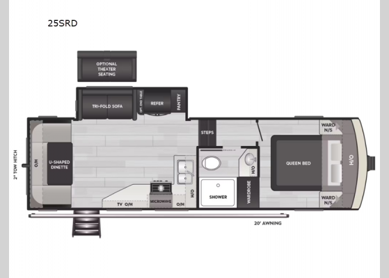 Floorplan - 2025 Arcadia Select 25SRD Fifth Wheel