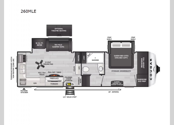 New Keystone RV Cougar 260MLE Fifth Wheel for Sale | Review Rate ...