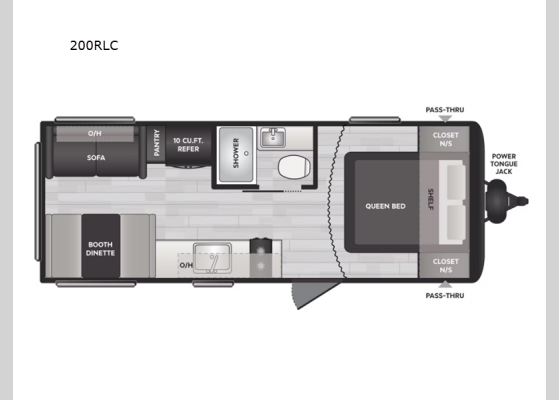 Floorplan - 2025 Springdale Classic 200RLC Travel Trailer