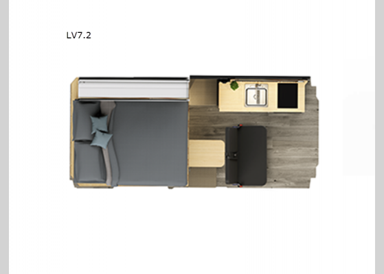 Floorplan - 2024 LV Series LV7.2 Motor Home Class B