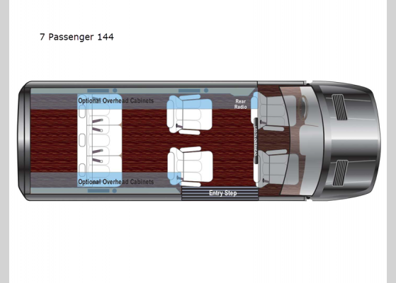 Floorplan - 2025 G-55 and G-45 7 Passenger 144 Motor Home Class B - Diesel