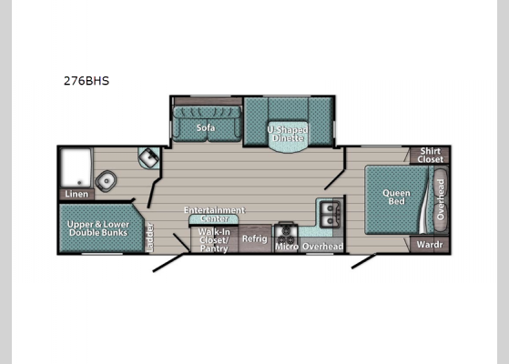 Floorplan - 2024 Innsbruck 276BHS Travel Trailer