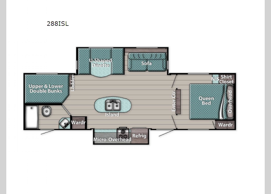 Floorplan - 2024 Innsbruck 288ISL Travel Trailer