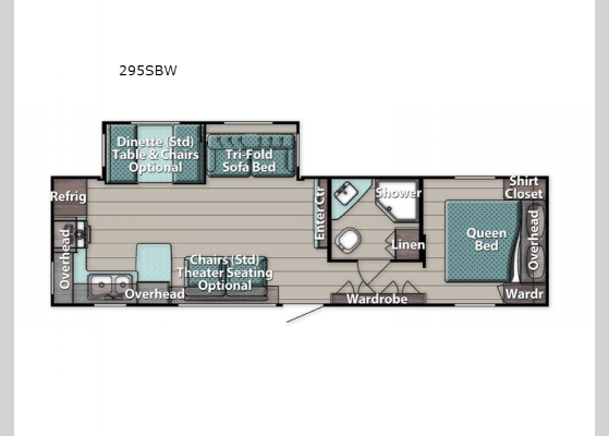 Floorplan - 2024 Innsbruck 295SBW Travel Trailer