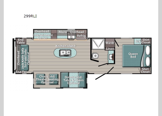 Floorplan - 2024 Innsbruck 299RLl Travel Trailer