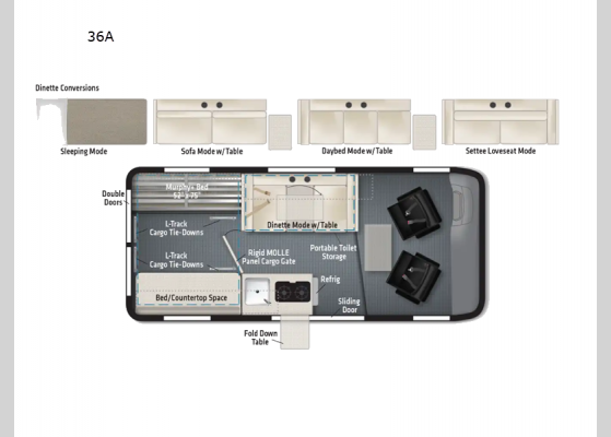 Floorplan - 2024 Solis Pocket 36A Motor Home Class B