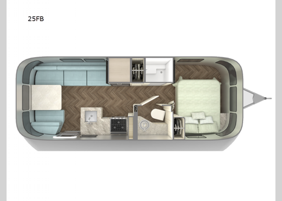 Floorplan - 2025 International 25FB Travel Trailer