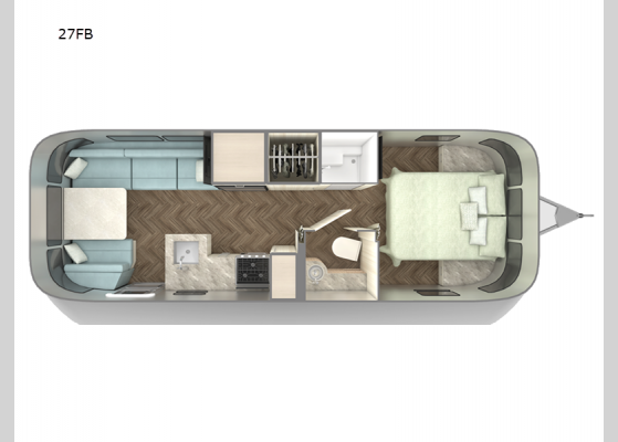 Floorplan - 2025 International 27FB Travel Trailer