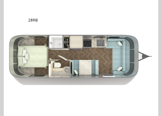 Floorplan - 2025 International 28RB Travel Trailer