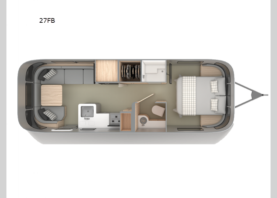 Floorplan - 2025 Globetrotter 27FB Travel Trailer