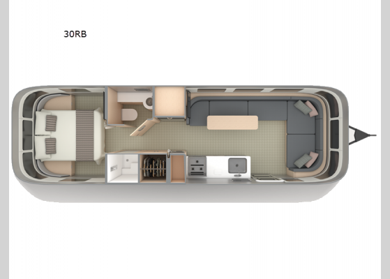 Floorplan - 2025 Globetrotter 30RB Travel Trailer