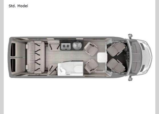 Floorplan - 2025 Interstate 24GL Std. Model Motor Home Class B - Diesel