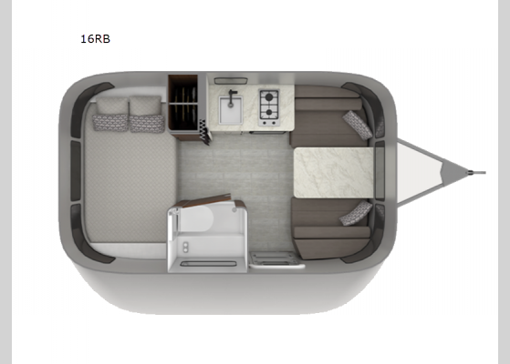 Floorplan - 2025 Caravel 16RB Travel Trailer