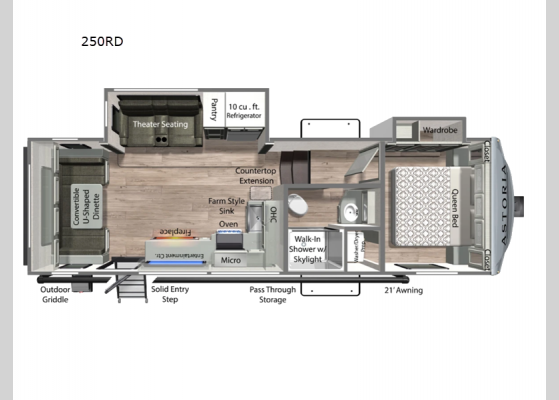 Floorplan - 2025 Astoria 250RD Fifth Wheel