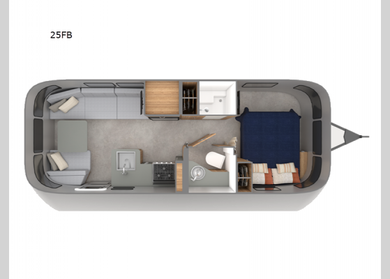 Floorplan - 2025 Trade Wind 25FB Travel Trailer