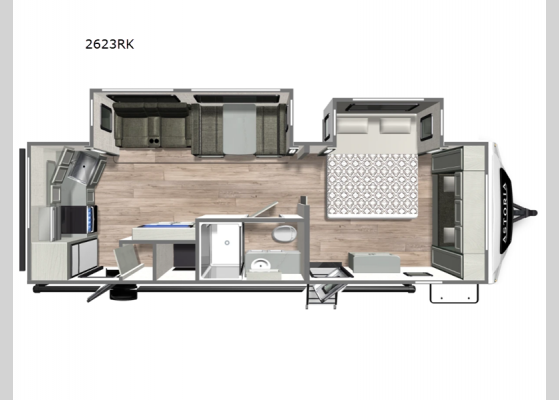 Floorplan - 2025 Astoria 2623RK Travel Trailer