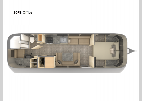 Floorplan - 2025 Flying Cloud 30FB Office Travel Trailer