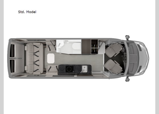 Floorplan - 2026 Interstate 24GT Std. Model Motor Home Class B - Diesel