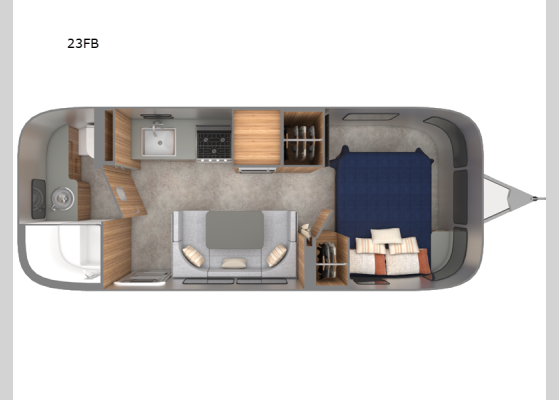 Floorplan - 2026 Trade Wind 23FB Travel Trailer