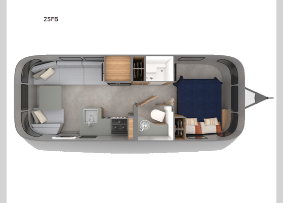 Floorplan - 2026 Trade Wind 25FB Travel Trailer