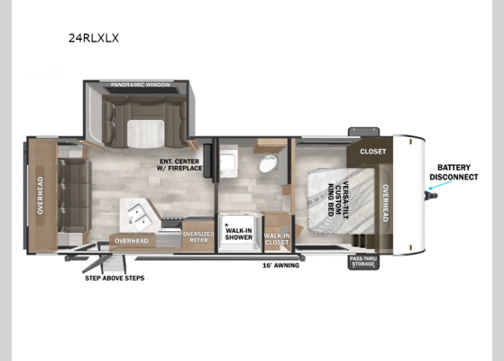 Floorplan - 2025 Salem Cruise Lite 24RLXLX Travel Trailer