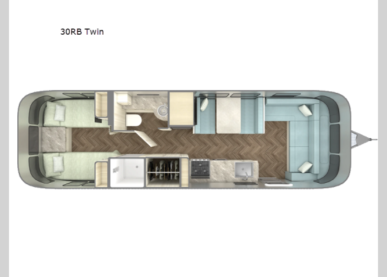 Floorplan - 2026 International 30RB Twin Travel Trailer