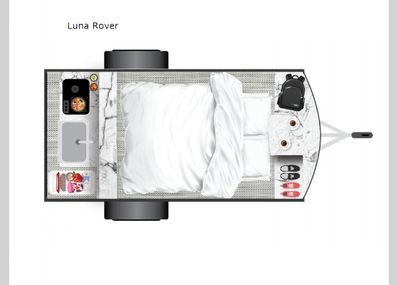 Floorplan - 2024 Luna Rover Teardrop Trailer