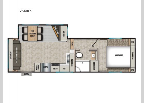 Floorplan - 2025 Phoenix Lite 254RLS Fifth Wheel