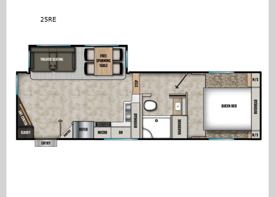 Floorplan - 2025 Phoenix Lite 25RE Fifth Wheel